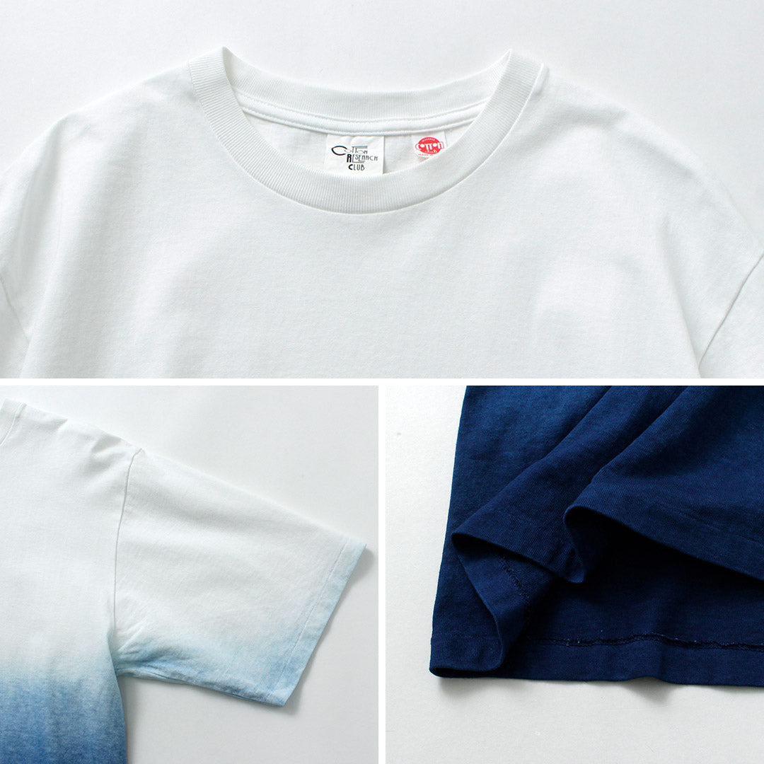 CRC × INDIGO CLASSIC Indigo-Dyed Tubular S/S T-Shirt
