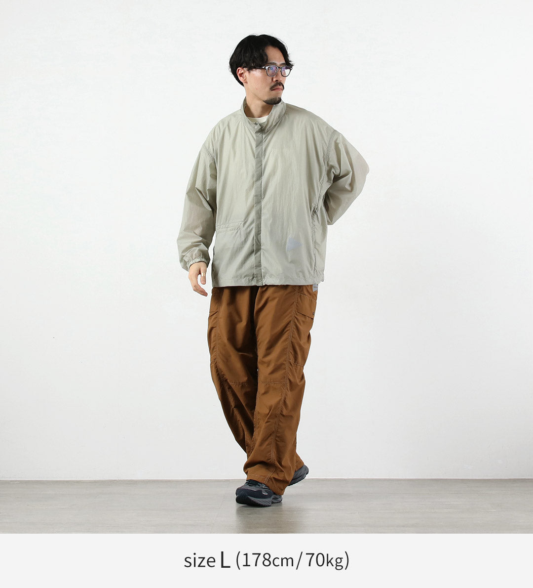 AND WANDER / 超大 Rip 夾克 M