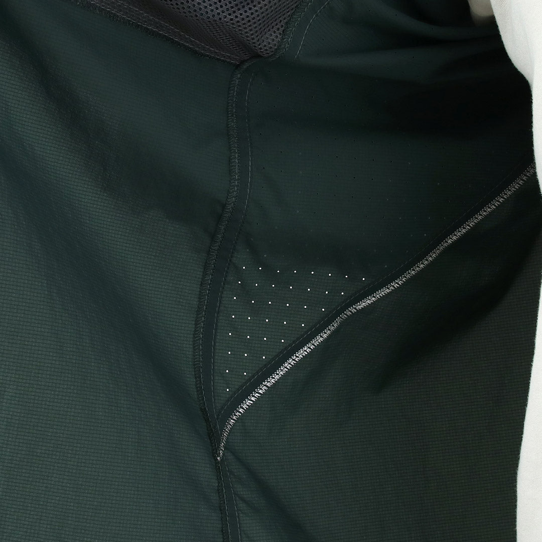 AND WANDER / Stretch Rip Band Collar Shirt