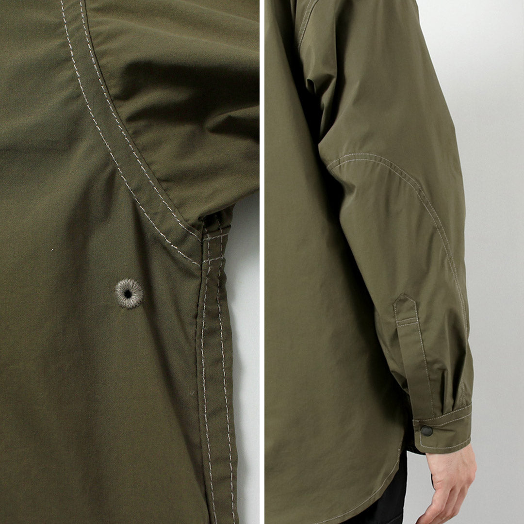AND WANDER / Multi-Pocket Long Sleeve Shirt