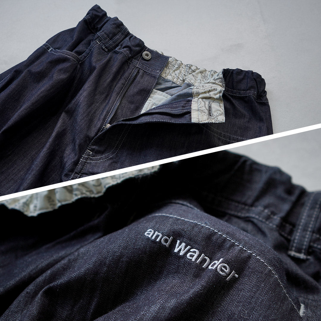 AND WANDER / Pantalón ancho Dry Easy Denim