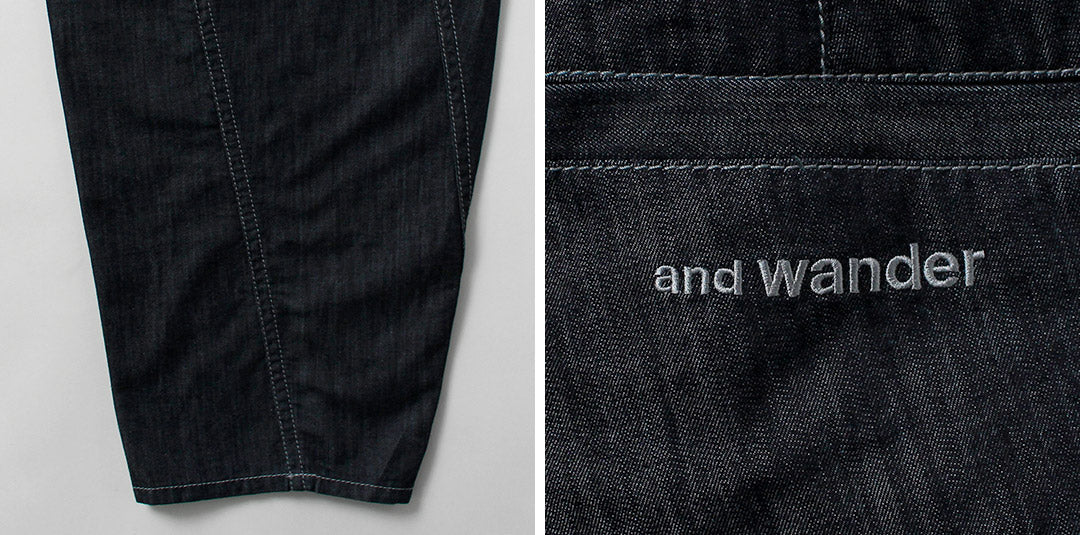AND WANDER / Pantalón ancho Dry Easy Denim
