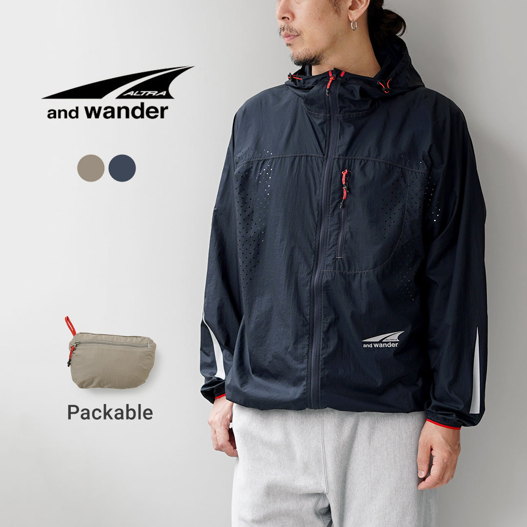 AND WANDER / ALTRA × 앤 원더 벤틸레이션 윈드 재킷