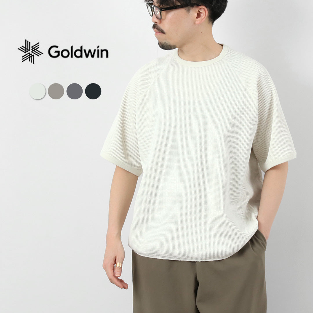 GOLDWIN / 华夫格浅色插肩T恤