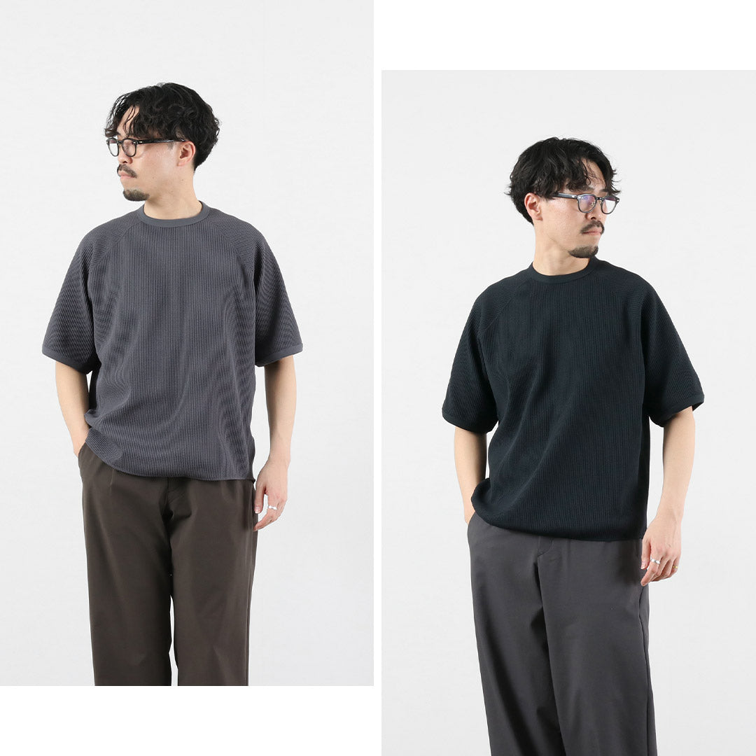 GOLDWIN / 华夫格浅色插肩T恤