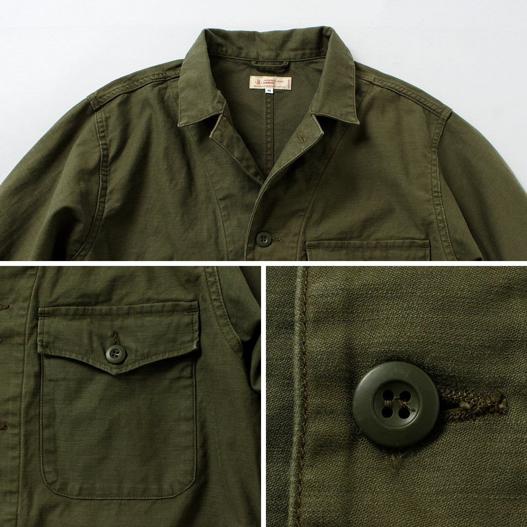 JAPAN BLUE JEANS / Military Back Satin Jacket