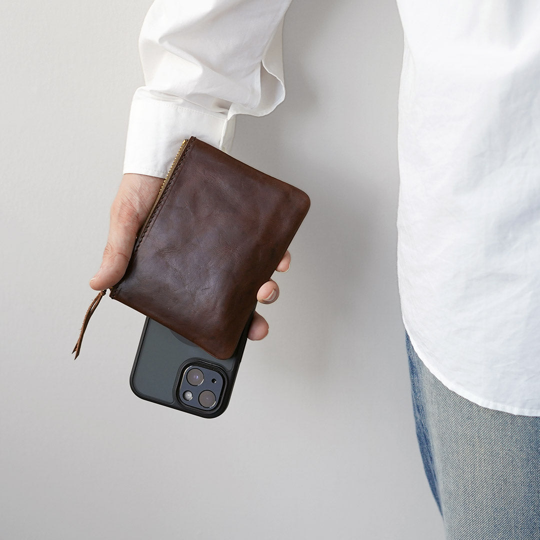 BUTTON WORKS / Chromexcel Leather Pouch Wallet