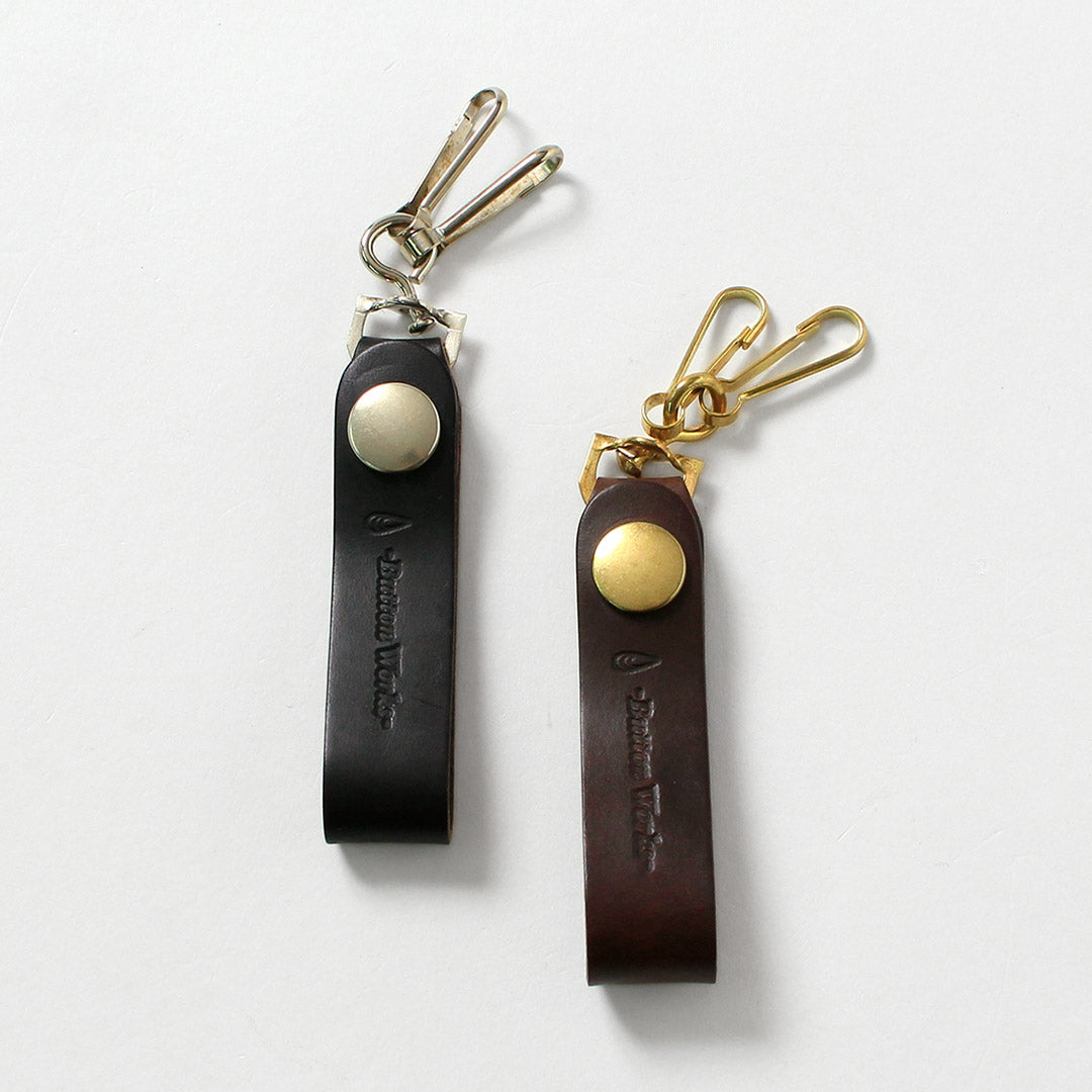 BUTTON WORKS / Porte-clés en cuir Chromexcel Crochet d'ancrage North & Judd