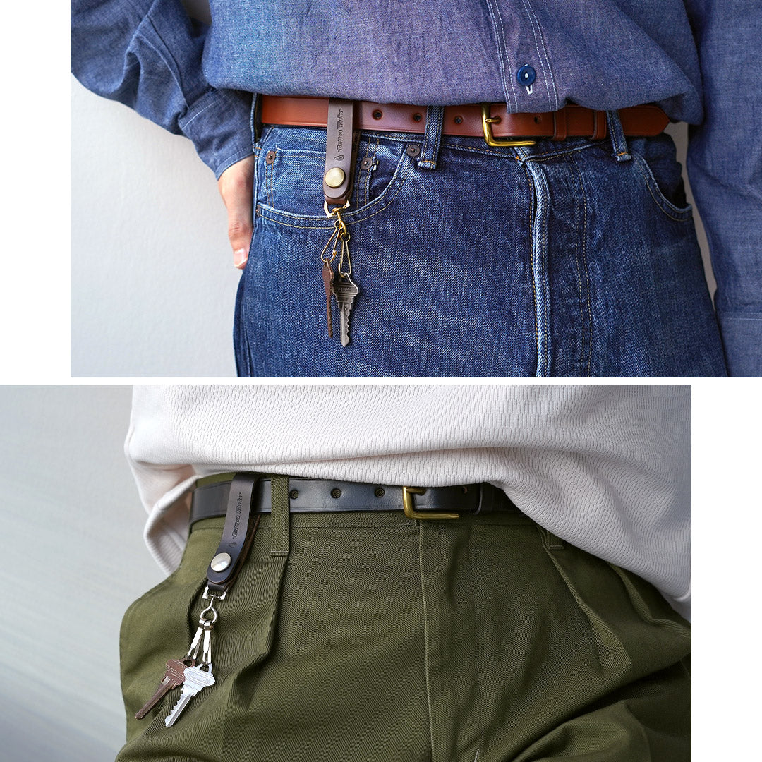 BUTTON WORKS / Porte-clés en cuir Chromexcel Crochet d'ancrage North & Judd