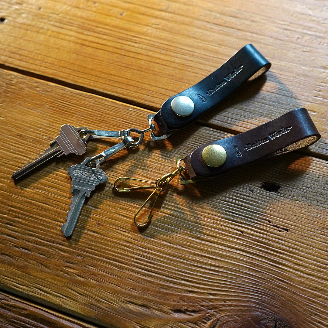 BUTTON WORKS / Porte-clés en cuir Chromexcel Crochet d'ancrage North & Judd
