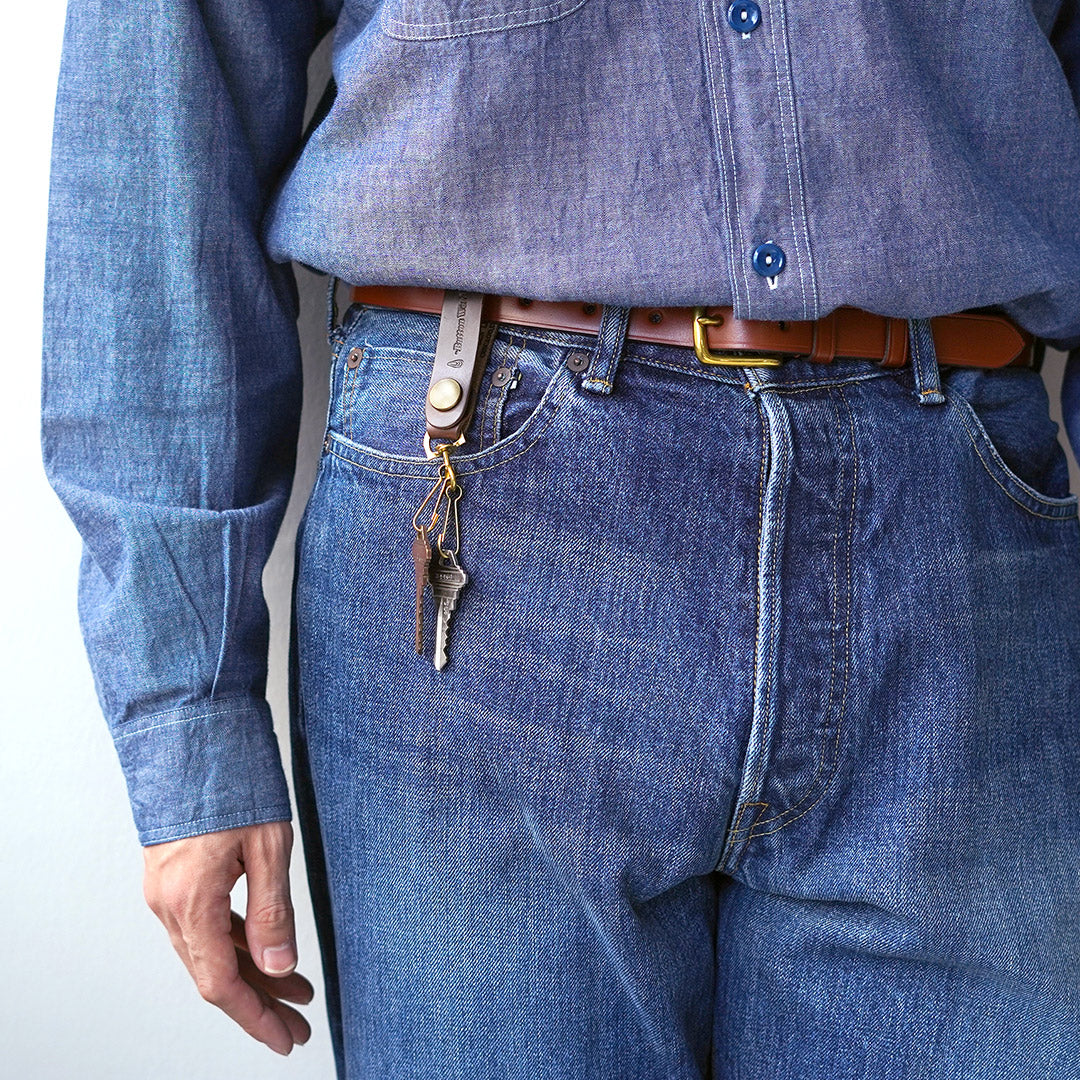 BUTTON WORKS / Porte-clés en cuir Chromexcel Crochet d'ancrage North & Judd