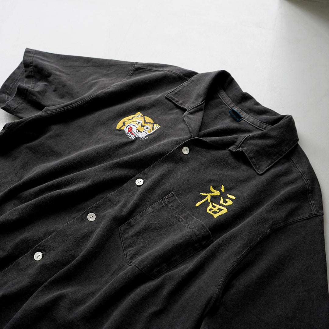 GOOD ON / Torafuku Embroidery Open Collar Shirt