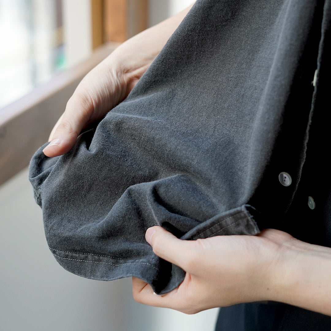 GOOD ON / Torafuku Embroidery Open Collar Shirt