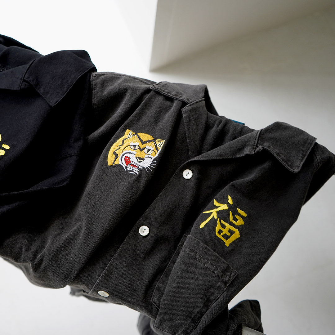 GOOD ON / Torafuku Embroidery Open Collar Shirt