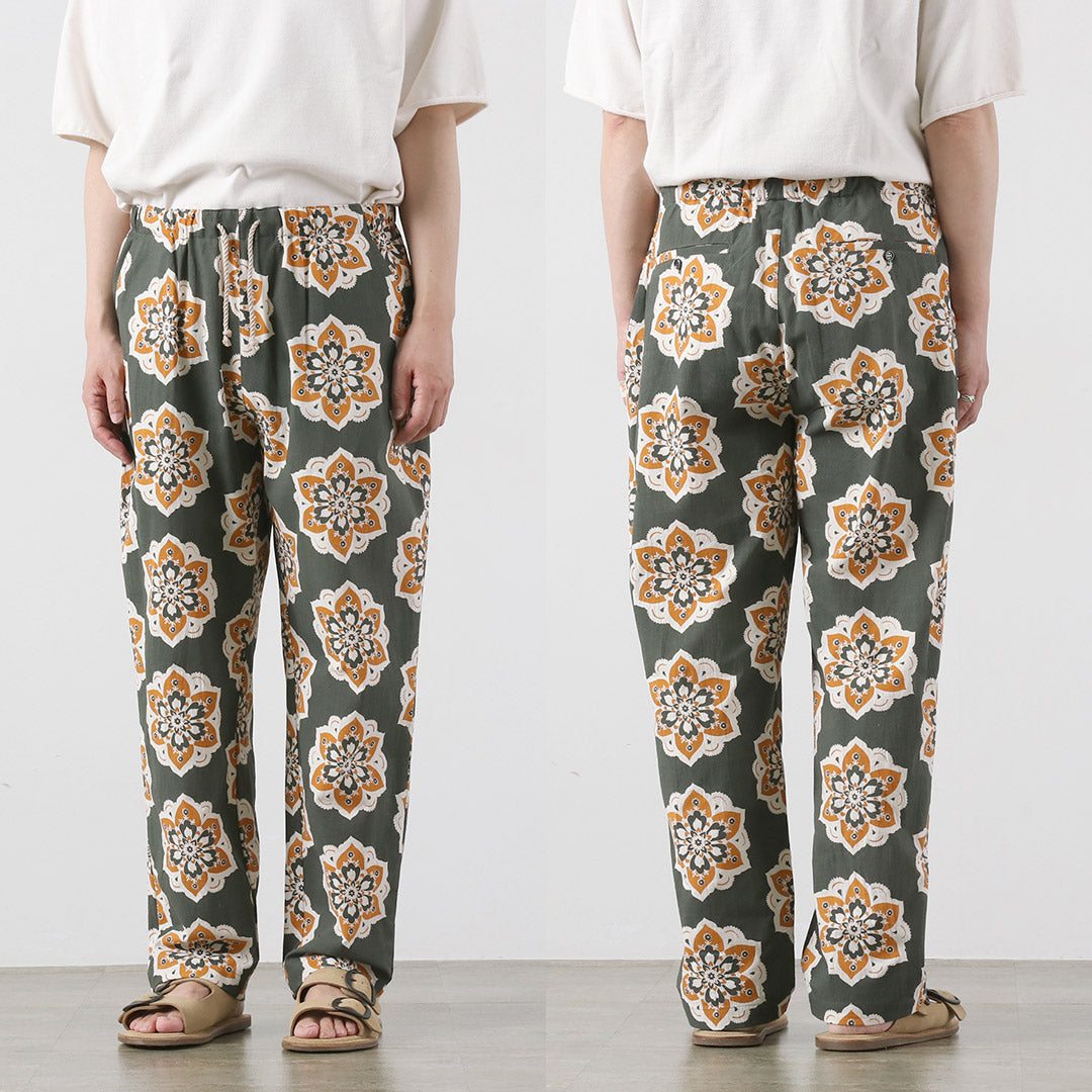 TENGA UN DÍA AGRADECIDO / Pantalón amplio y sencillo con estampado de diseño redondo