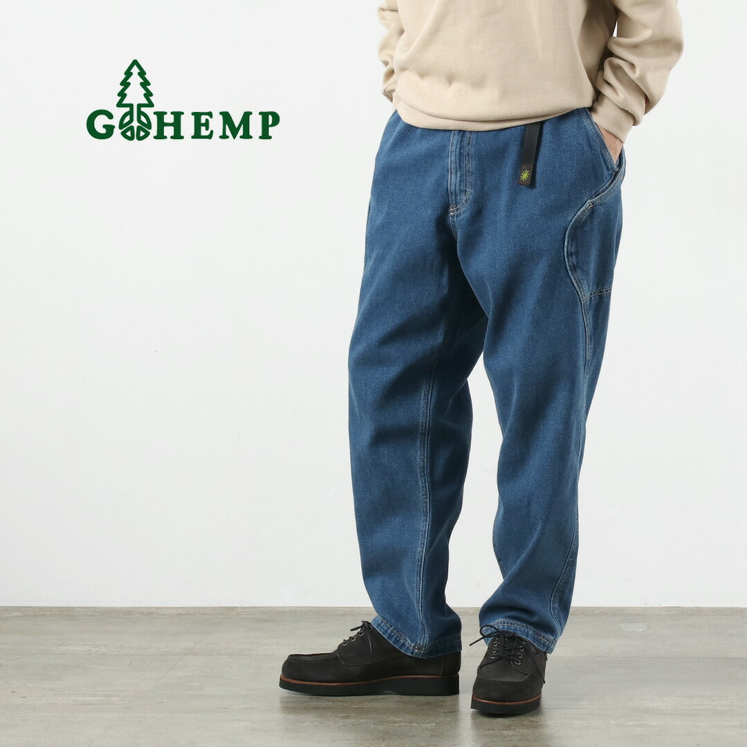 GOHEMP / 12oz Hemp Cotton Denim High Explorer Pants Used Wash