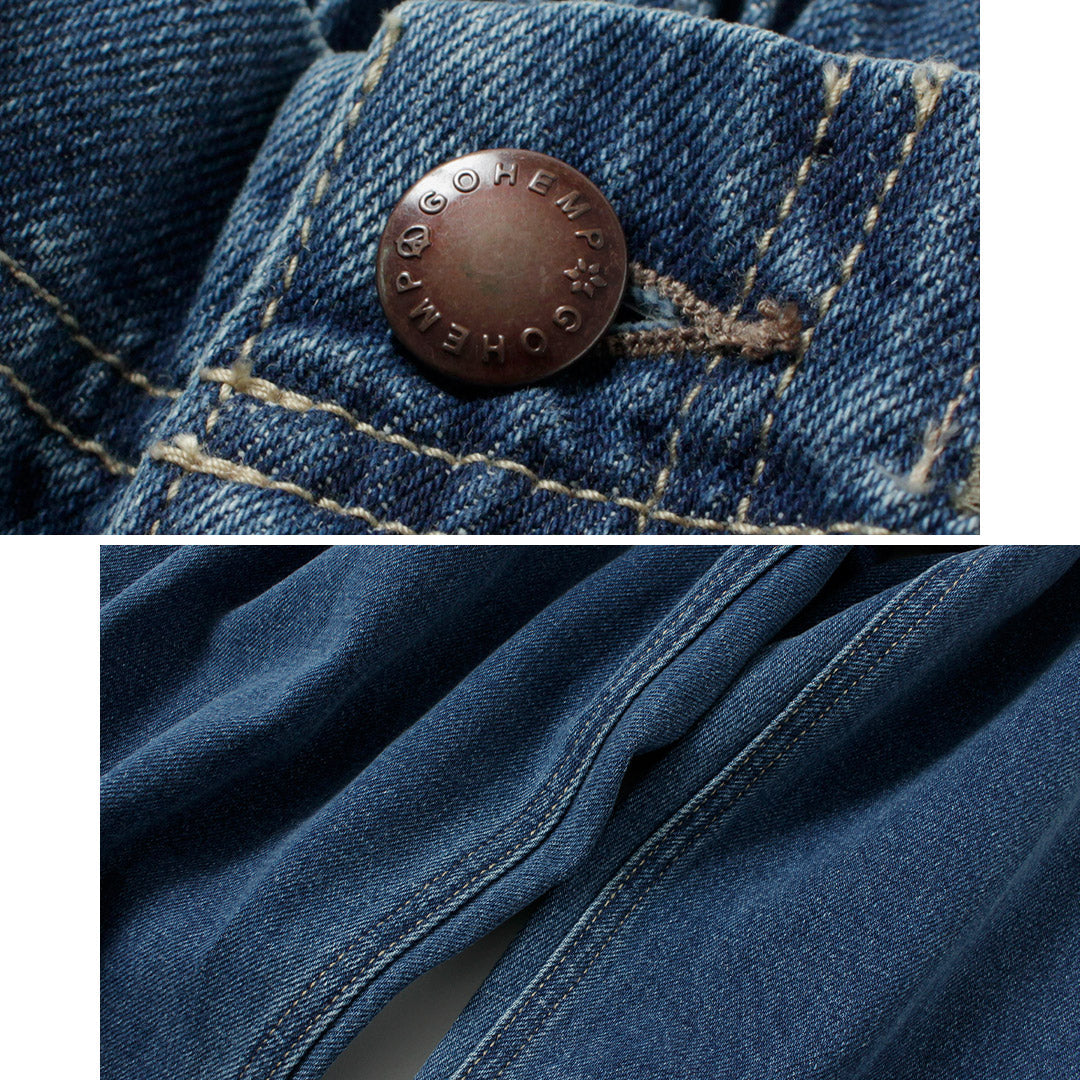 GOHEMP / 12oz Hemp Cotton Denim High Explorer Pants Used Wash
