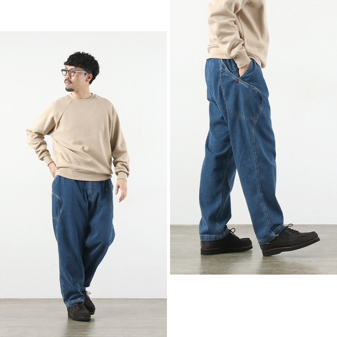 GOHEMP / 12oz Hemp Cotton Denim High Explorer Pants Used Wash