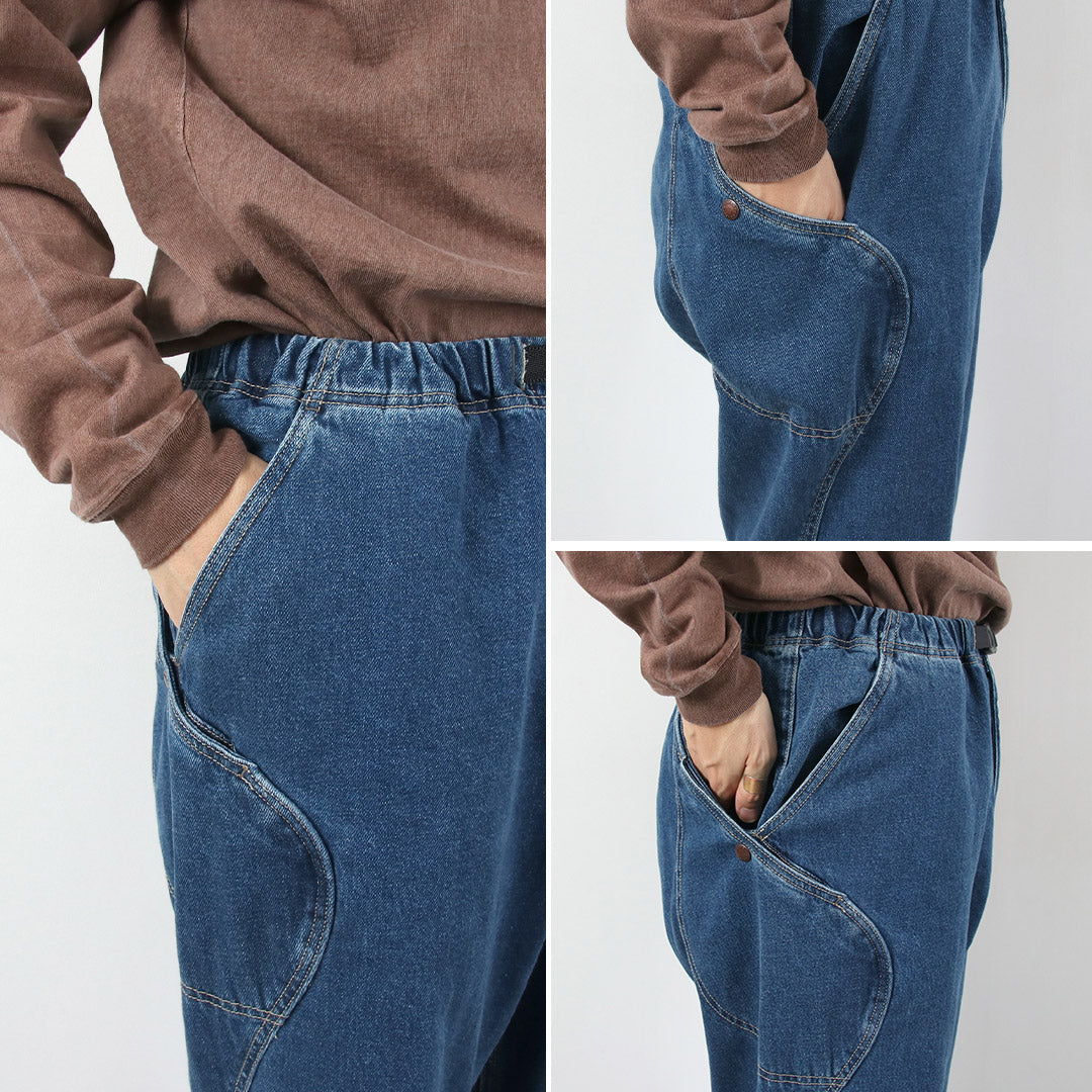 GOHEMP / 12oz Hemp Cotton Denim High Explorer Pants Used Wash