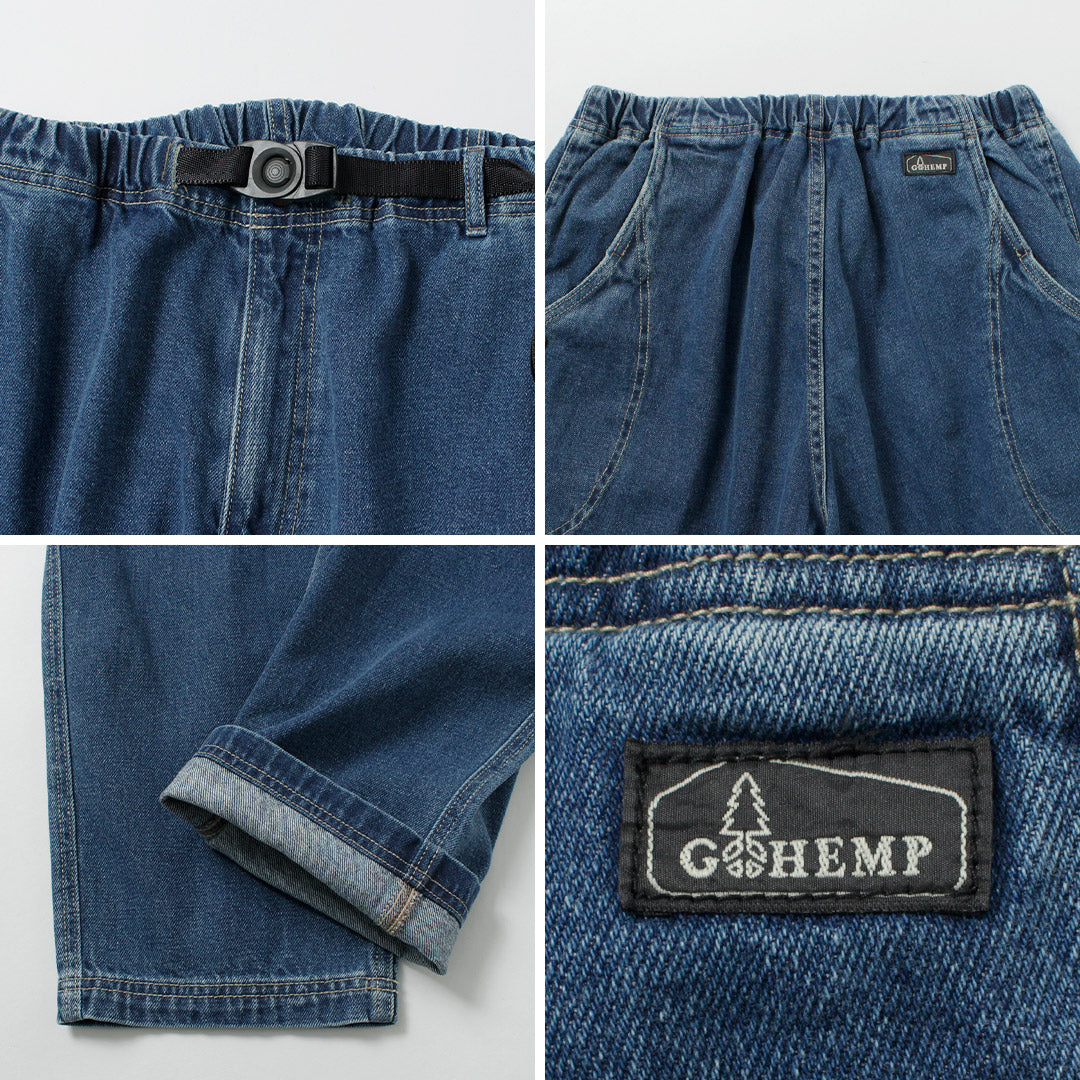 GOHEMP / 12oz Hemp Cotton Denim High Explorer Pants Used Wash