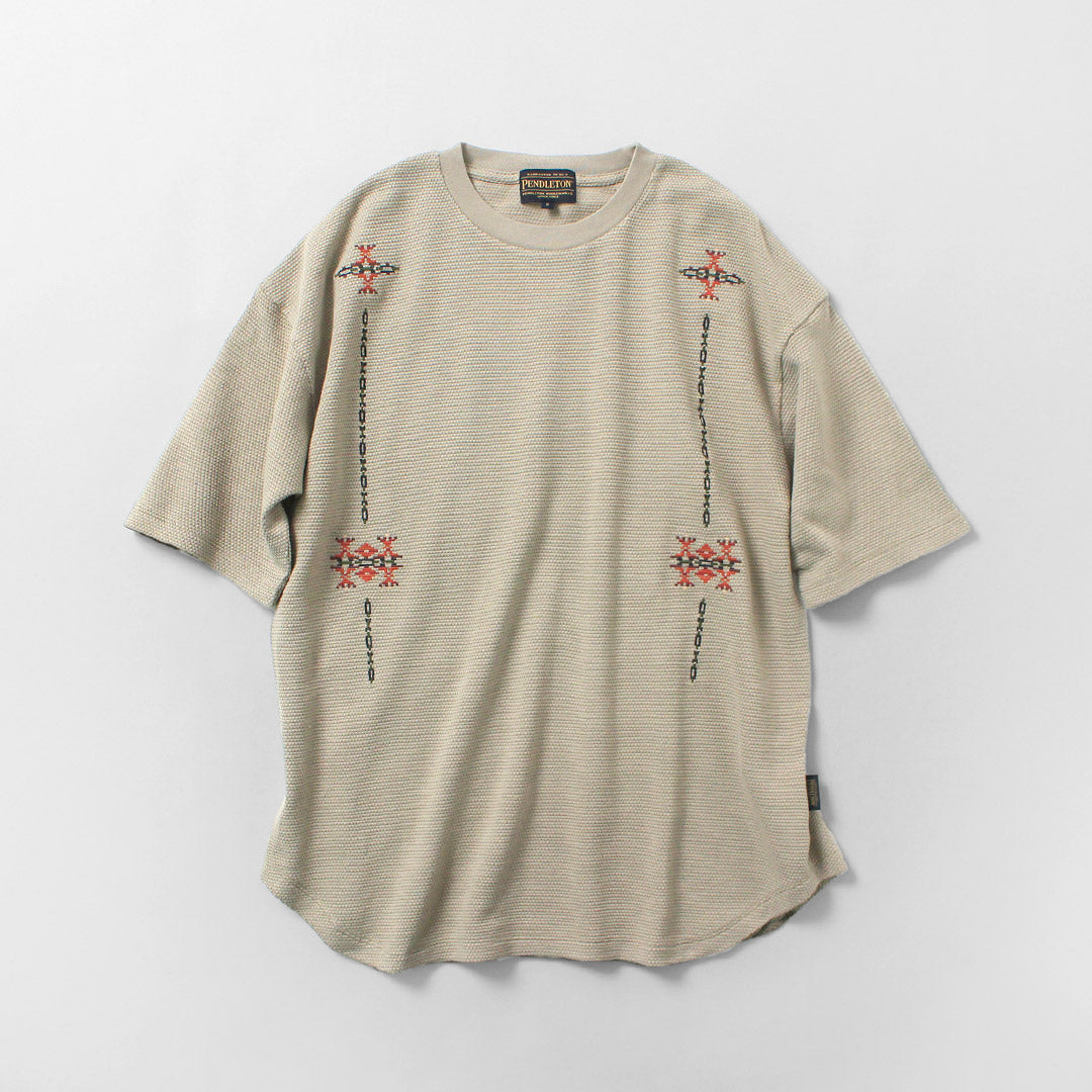 PENDLETON / Oni Kanoko T-shirt brodé