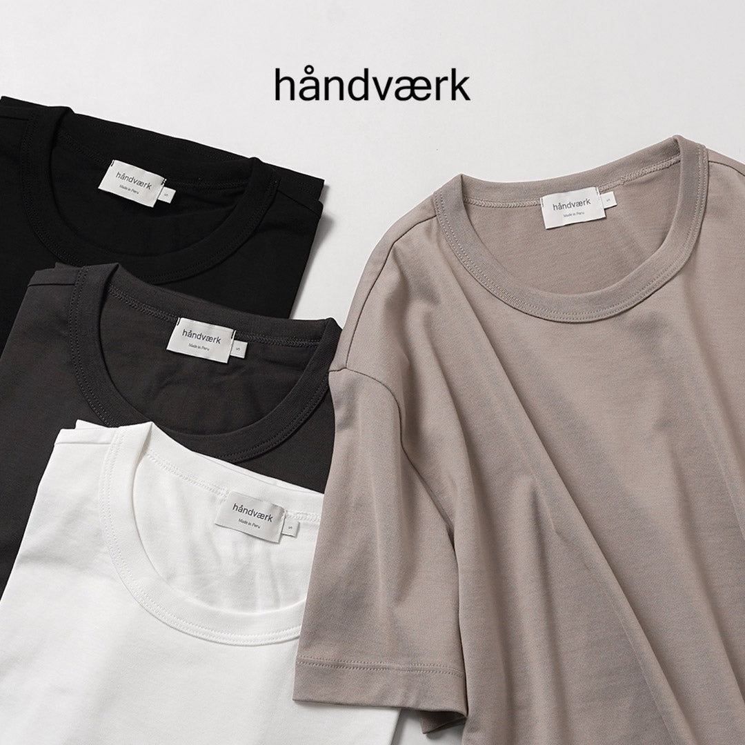 HANDVAERK / New Crew Neck Short Sleeve T-Shirt