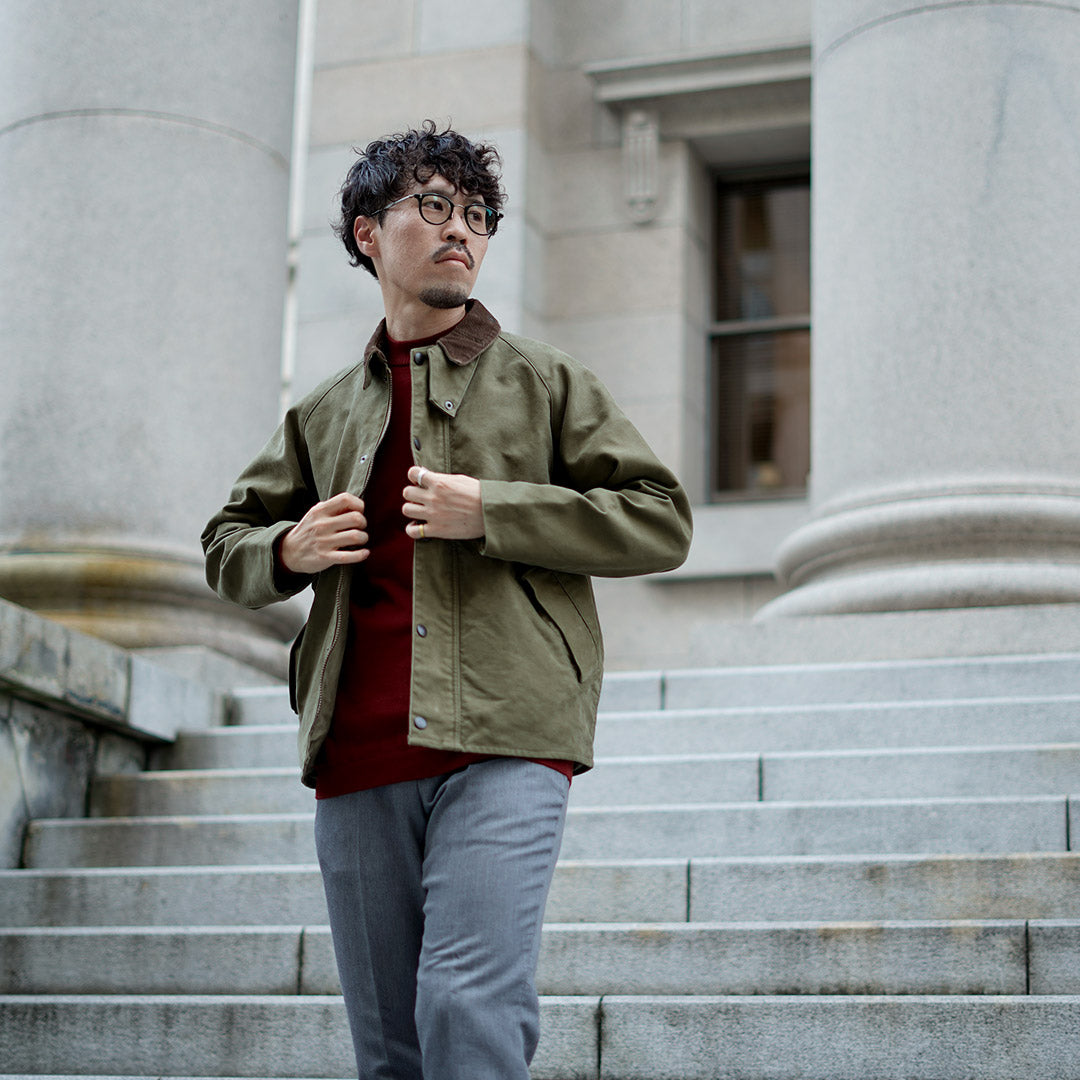 FOB FACTORY / FRC008 鼹鼠皮短款骑行夹克