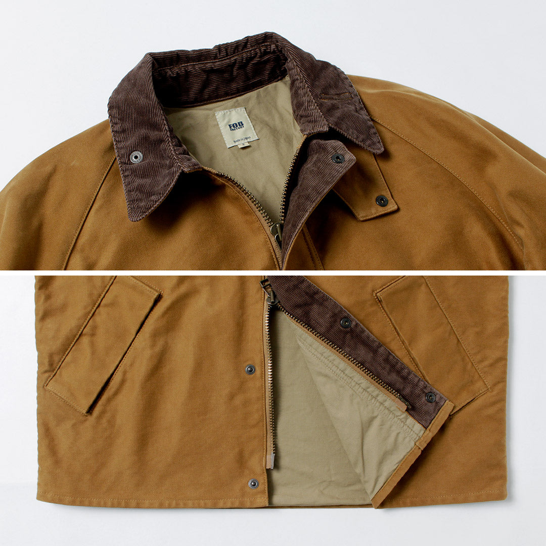 FOB FACTORY / FRC008 鼹鼠皮短款骑行夹克