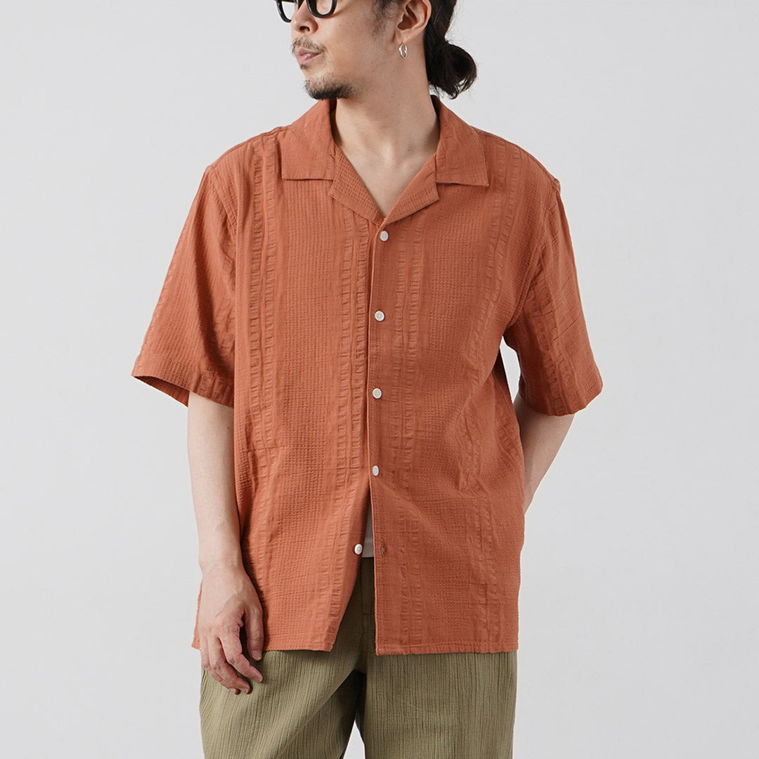 WAX LONDON / Didcot Chemise Manches Courtes Double Wave Grid