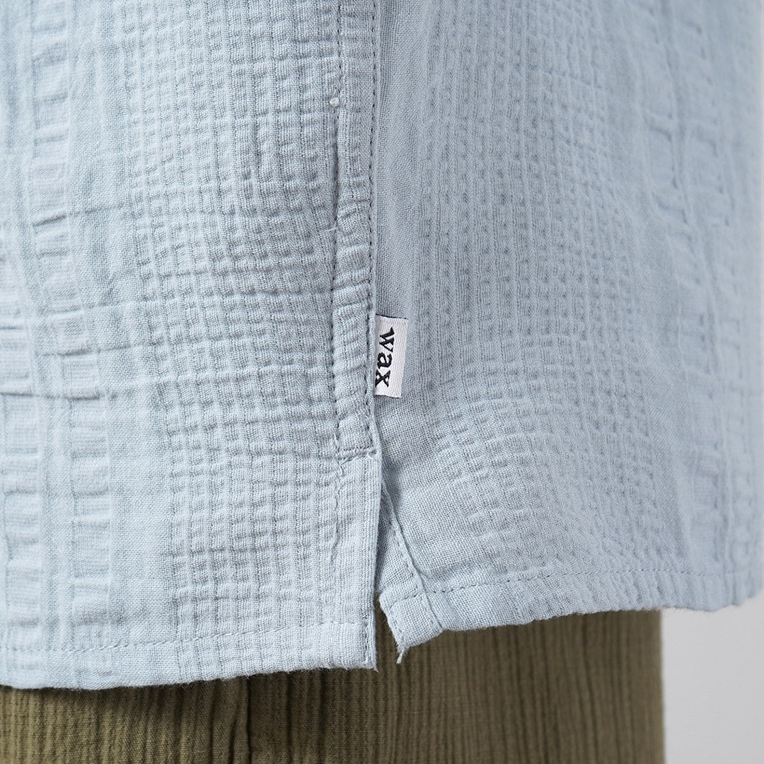 WAX LONDON / Didcot Chemise Manches Courtes Double Wave Grid