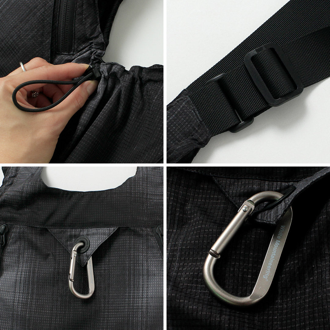 WHITE MOUNTAINEERING / 그립스와니 콜라보레이션 옴브레 체크 2-Way 기어 팩 조끼 4.0 숄더백