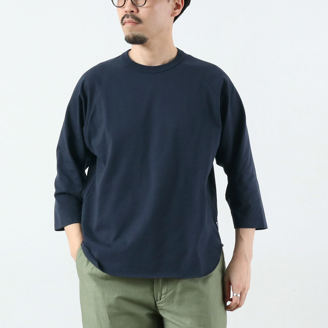 HEALTHKNIT / RAG Collaboration 3/4 Sleeve Open-End Dry Jersey Raglan Crewneck T-Shirt