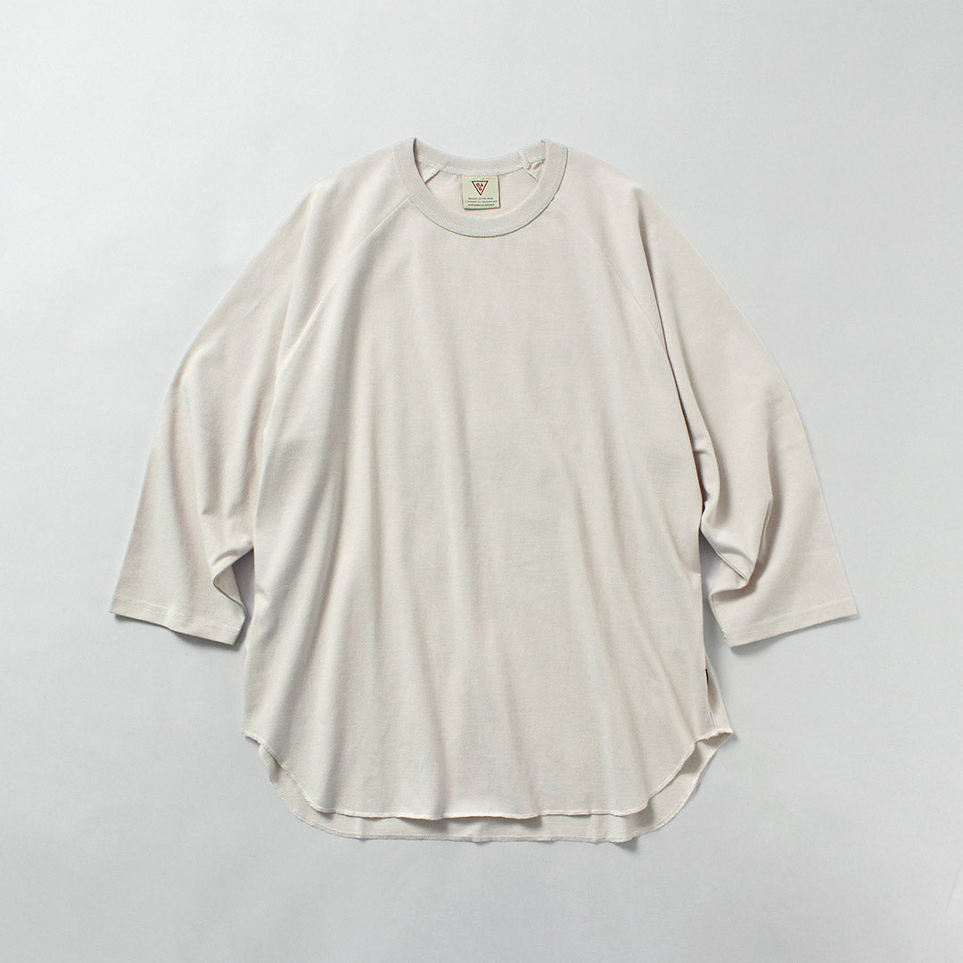 HEALTHKNIT / RAG Collaboration 3/4 Sleeve Open-End Dry Jersey Raglan Crewneck T-Shirt