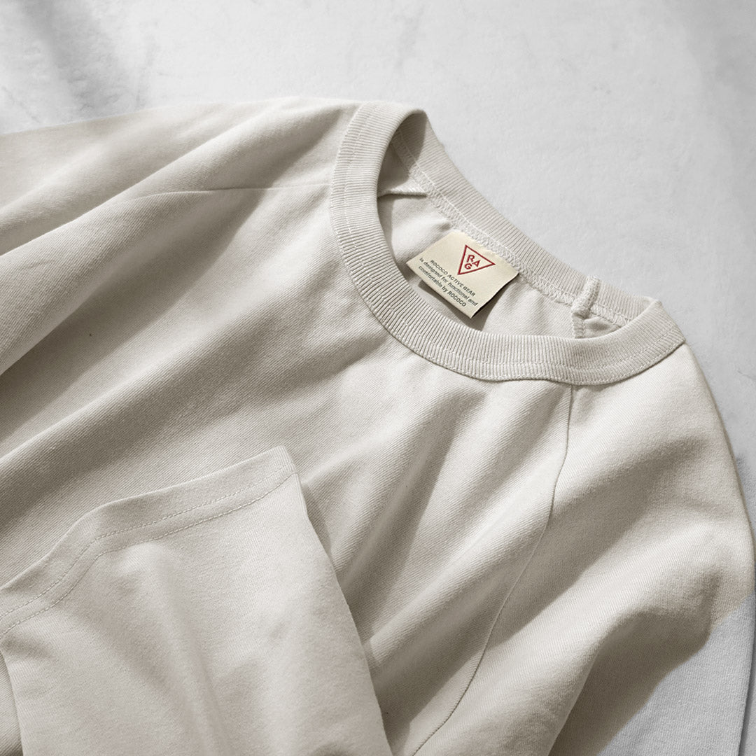 HEALTHKNIT / RAG Collaboration 3/4 Sleeve Open-End Dry Jersey Raglan Crewneck T-Shirt