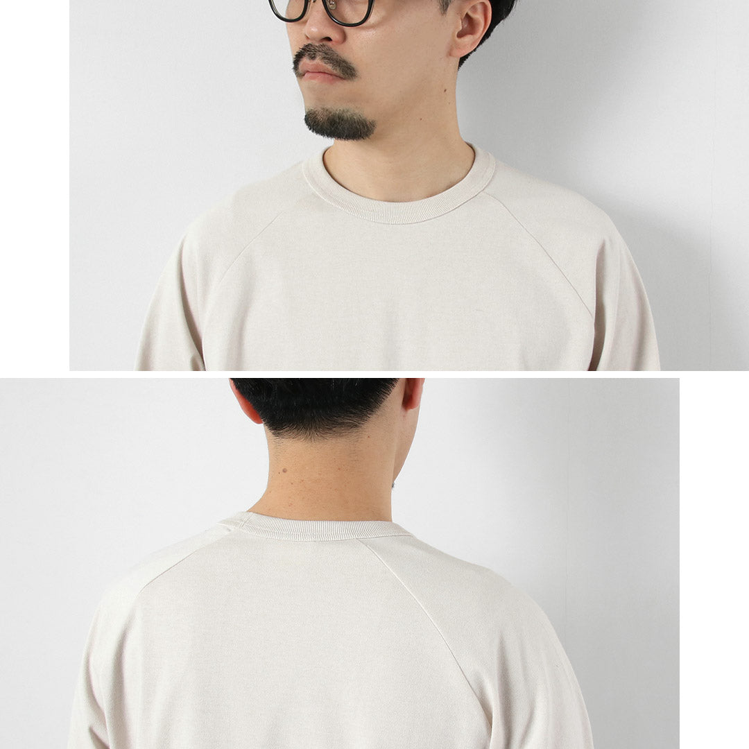HEALTHKNIT / RAG Collaboration 3/4 Sleeve Open-End Dry Jersey Raglan Crewneck T-Shirt