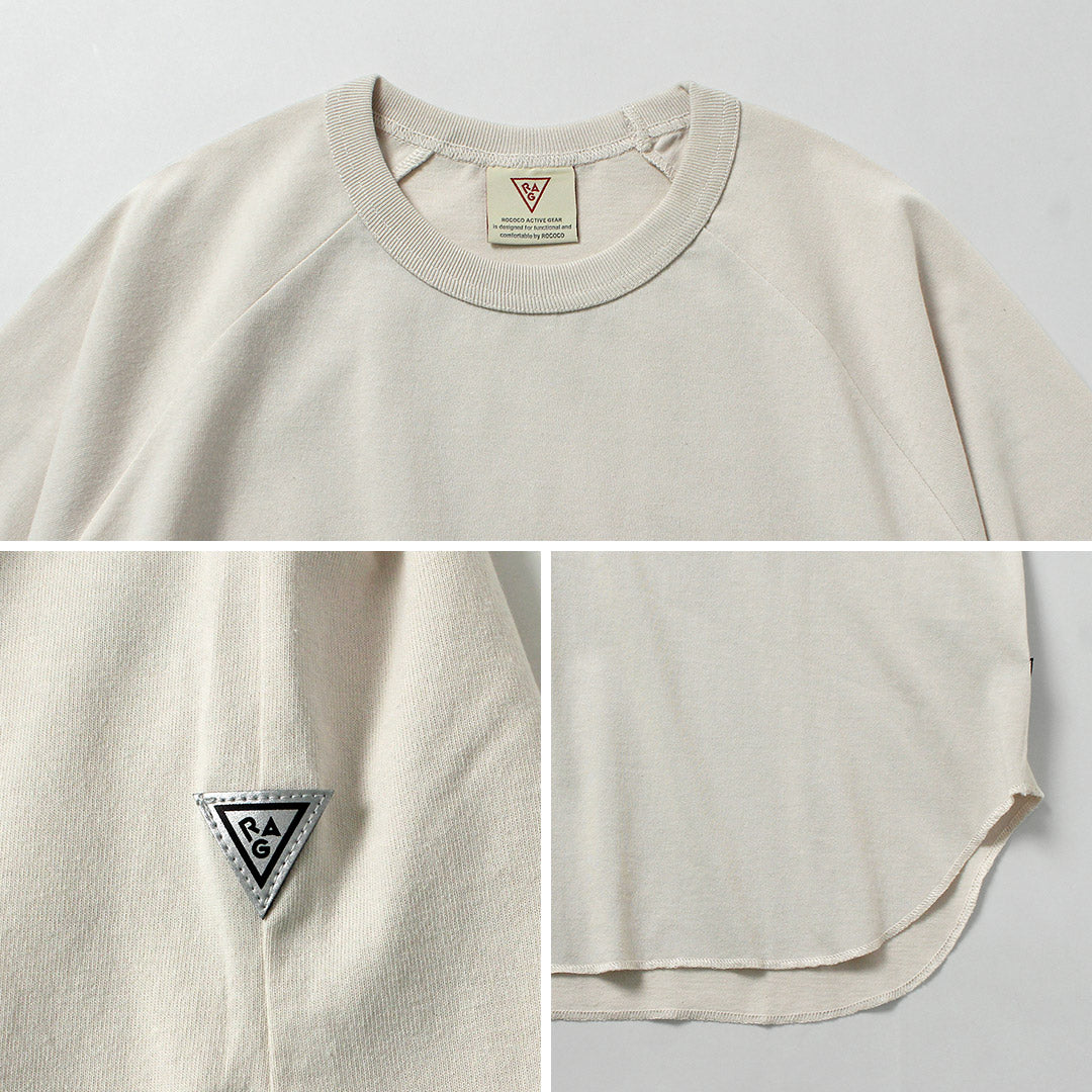 HEALTHKNIT / RAG Collaboration 3/4 Sleeve Open-End Dry Jersey Raglan Crewneck T-Shirt