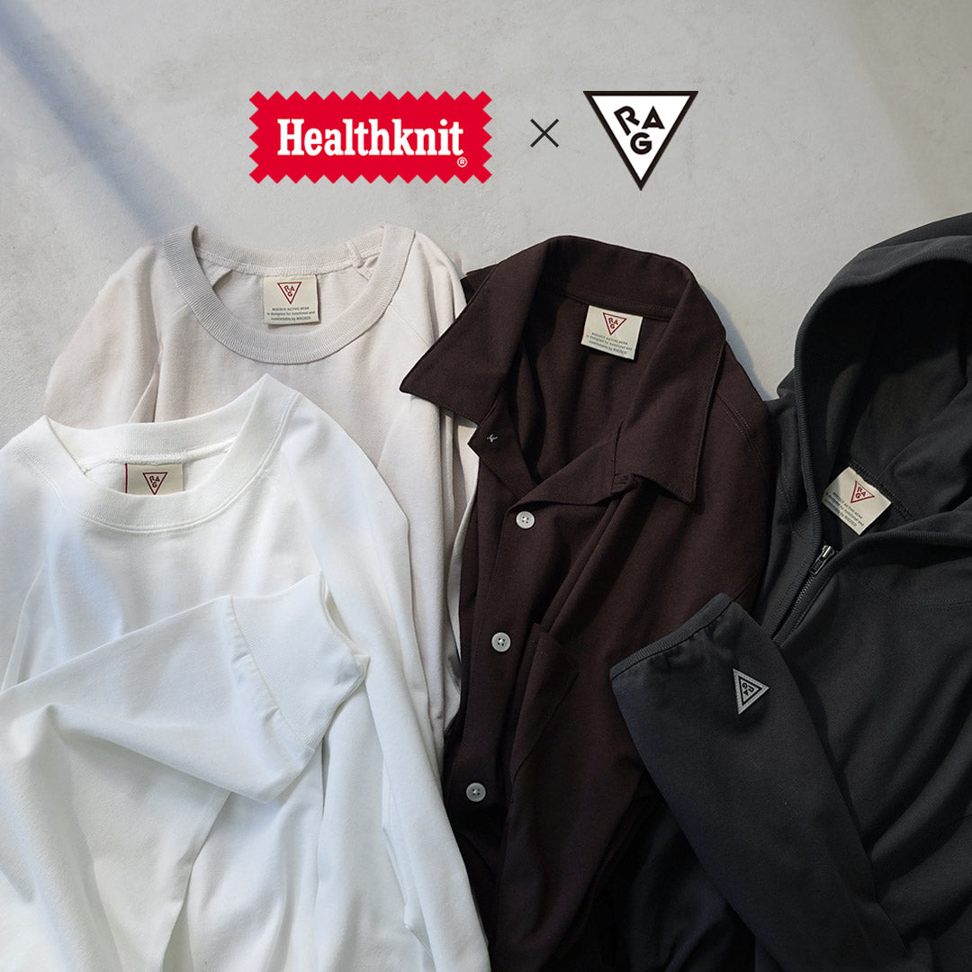 HEALTHKNIT / RAG Collaboration Short Sleeve Open-End Dry Jersey Open Collar Shirt
