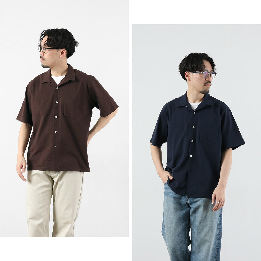HEALTHKNIT / RAG Collaboration Short Sleeve Open-End Dry Jersey Open Collar Shirt