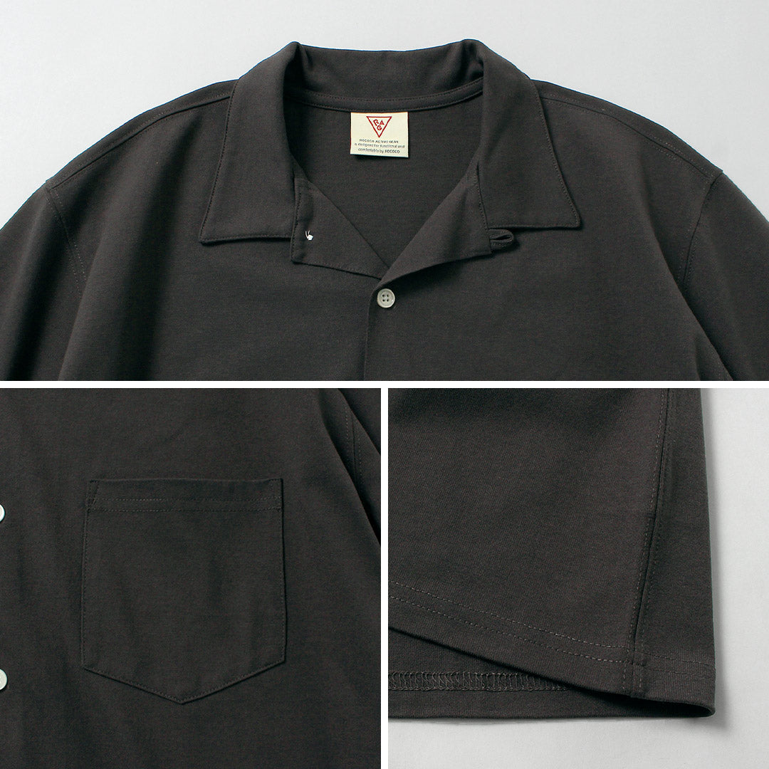 HEALTHKNIT / RAG Collaboration Short Sleeve Open-End Dry Jersey Open Collar Shirt