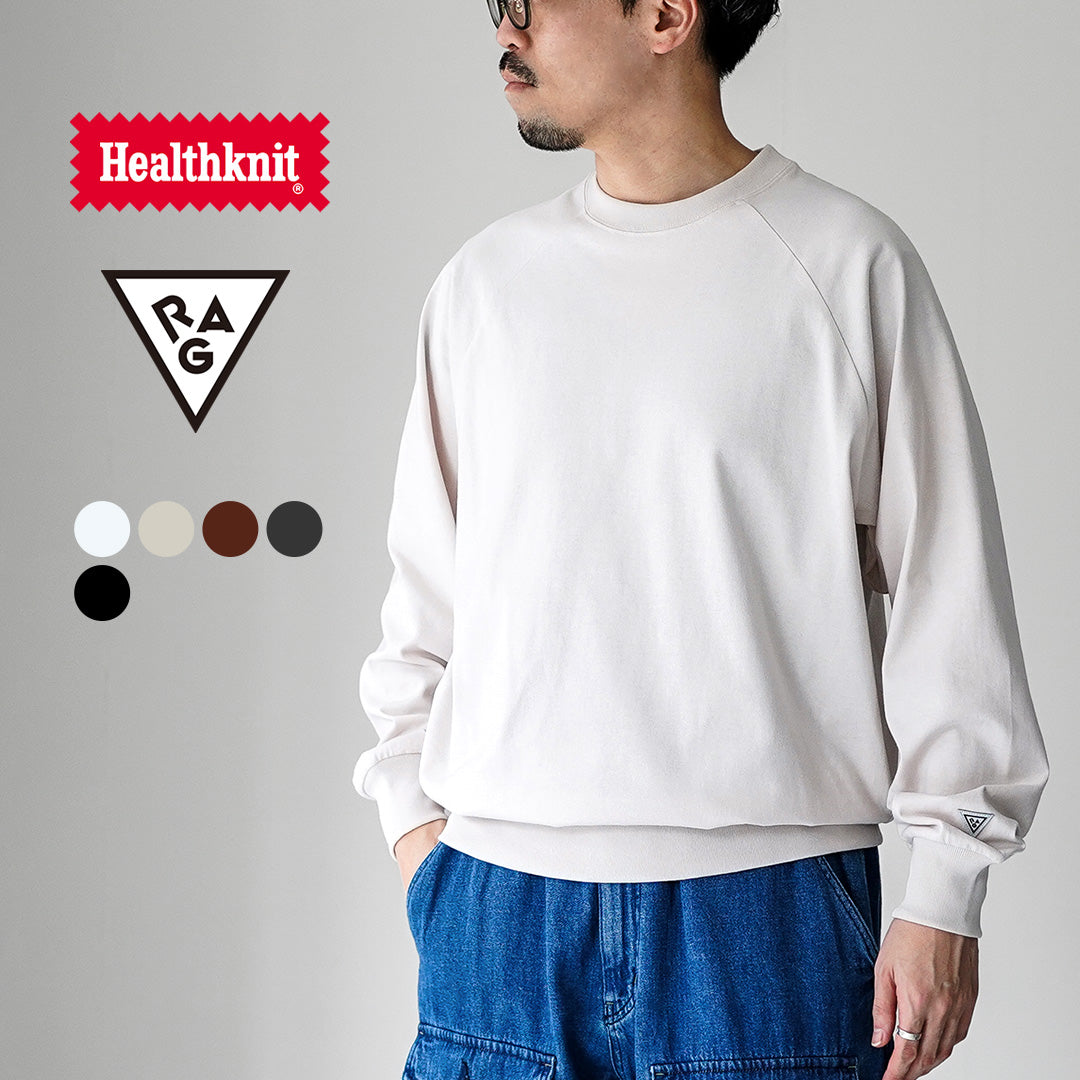 HEALTHKNIT / RAG Collaboration Long Sleeve Crewneck Open-End Dry Jersey Sweatshirt