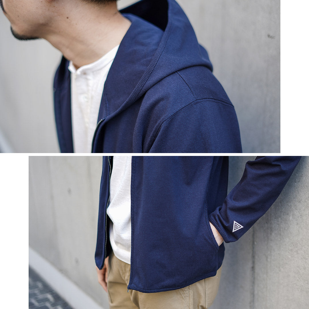 HEALTHKNIT / RAG Collaboration Open-End Cotton Dry Jersey Zip-Up Hoodie