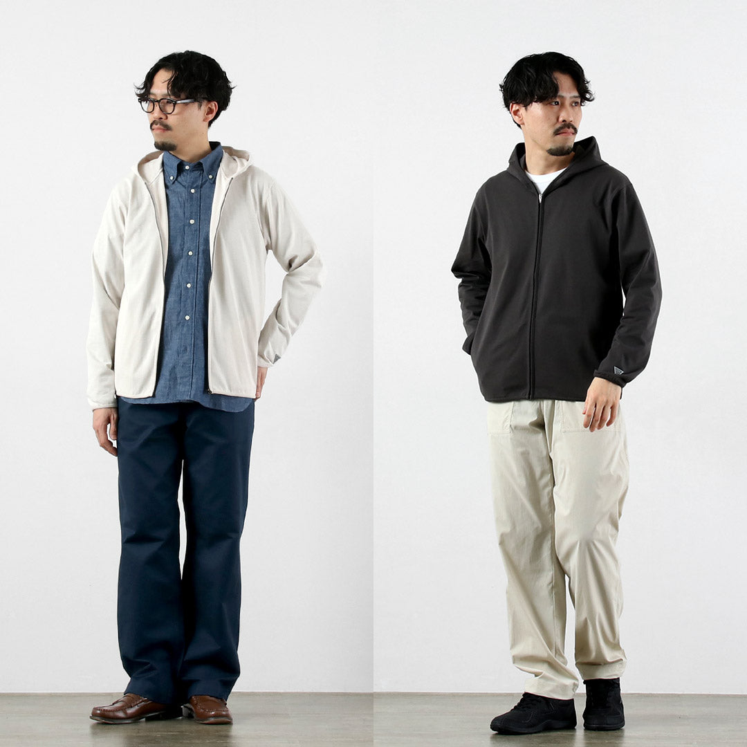 HEALTHKNIT / RAG Collaboration Open-End Cotton Dry Jersey Zip-Up Hoodie