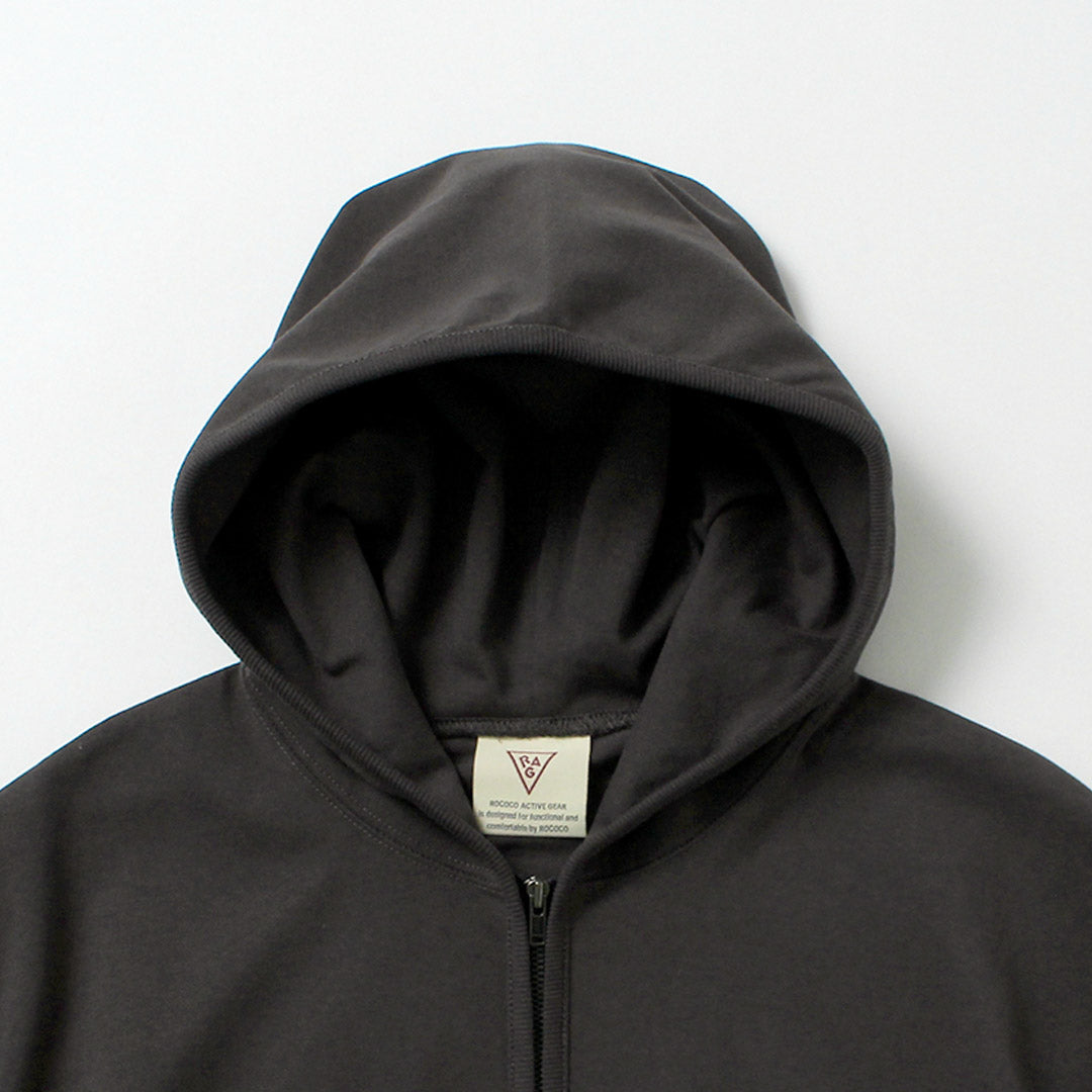 HEALTHKNIT / RAG Collaboration Open-End Cotton Dry Jersey Zip-Up Hoodie