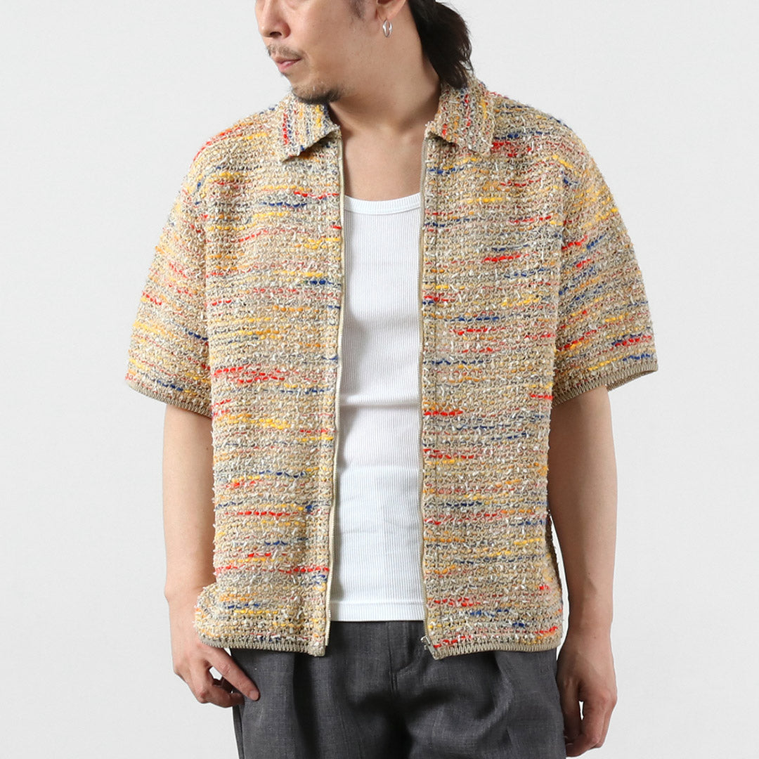 COOHEM / Summer Tweed Zip Shirt