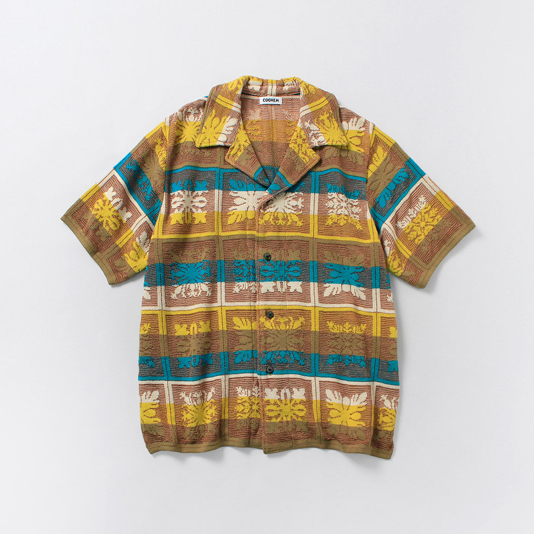 COOHEM / Hawaiian Quilt Knit Shirt