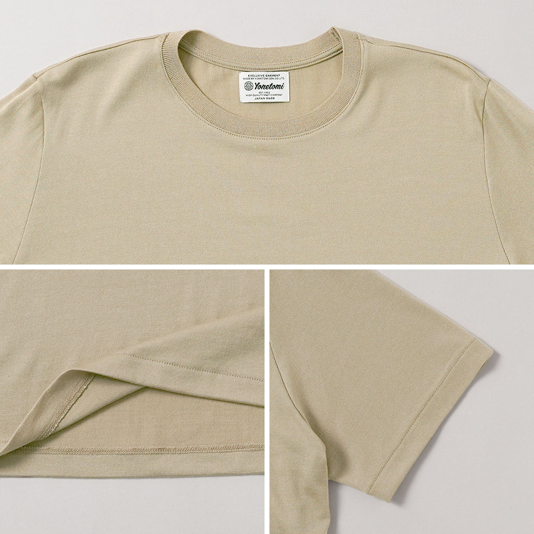 YONETOMI NEW BASIC / T-shirt habillé en laine et soie