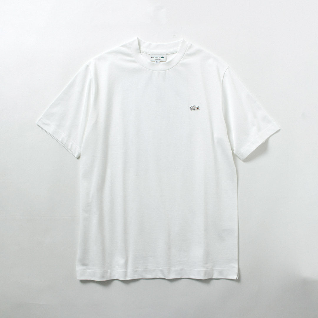 LACOSTE / Outlined Crocodile Crew Neck T-Shirt