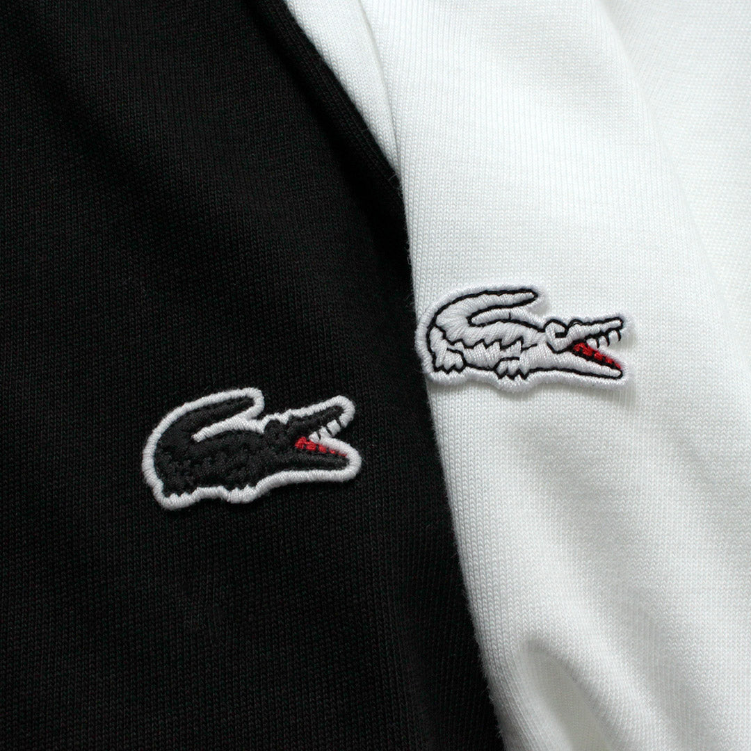 LACOSTE / Outlined Crocodile Crew Neck T-Shirt