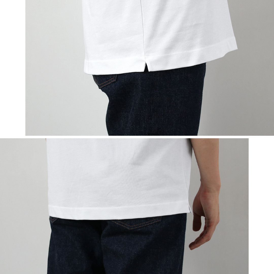 LACOSTE / Outlined Crocodile Crew Neck T-Shirt