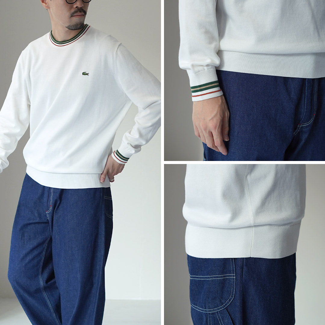LACOSTE / Striped Cotton Knit